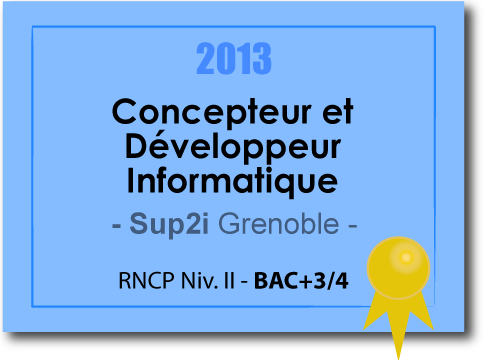 Diplôme Concepteur et Développeur Informatique RNCP Niveau II (Bac+3)